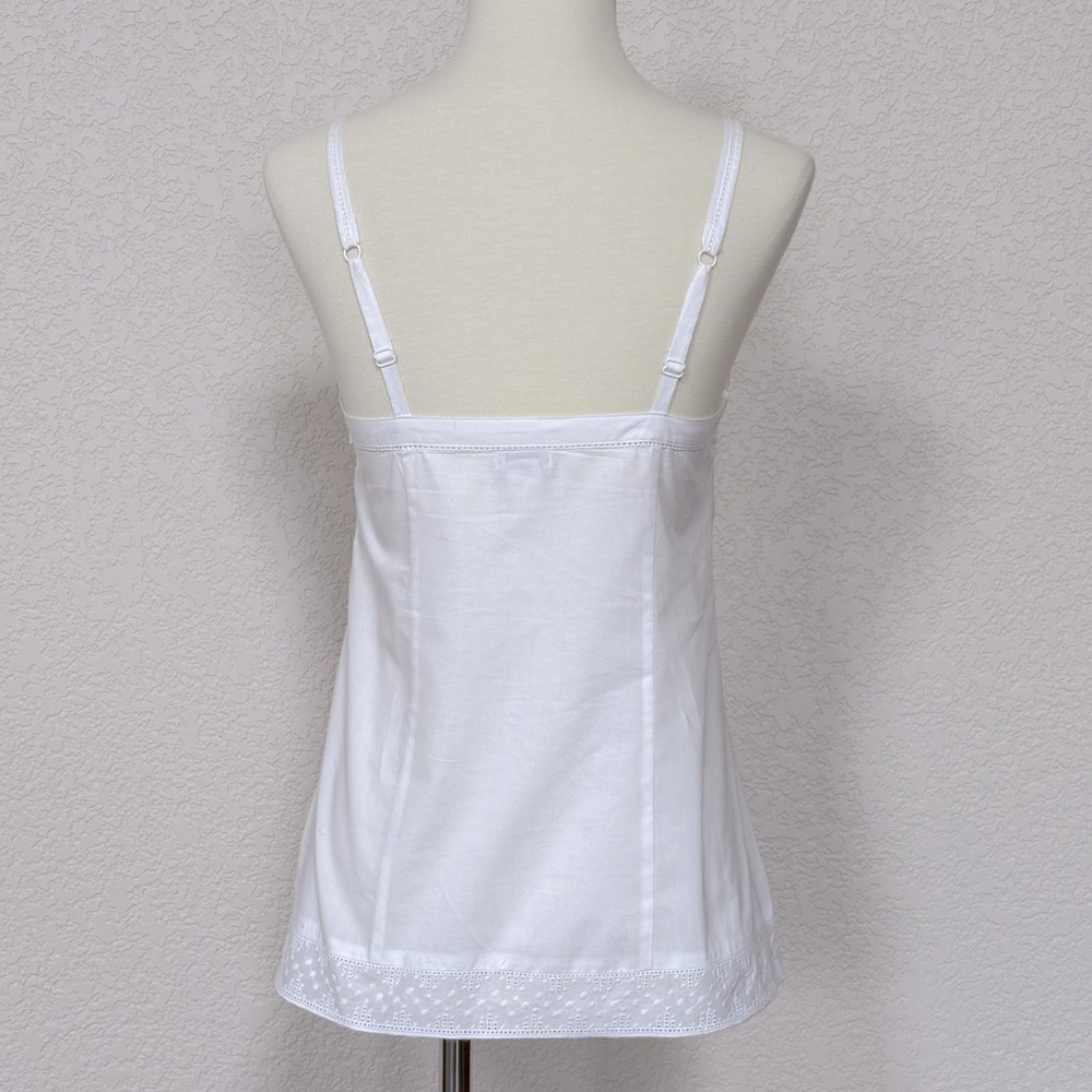 American Eagle delicate white button down lace accent camisole - Picture 3 of 6